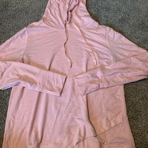 L Pink Hooded Shirt